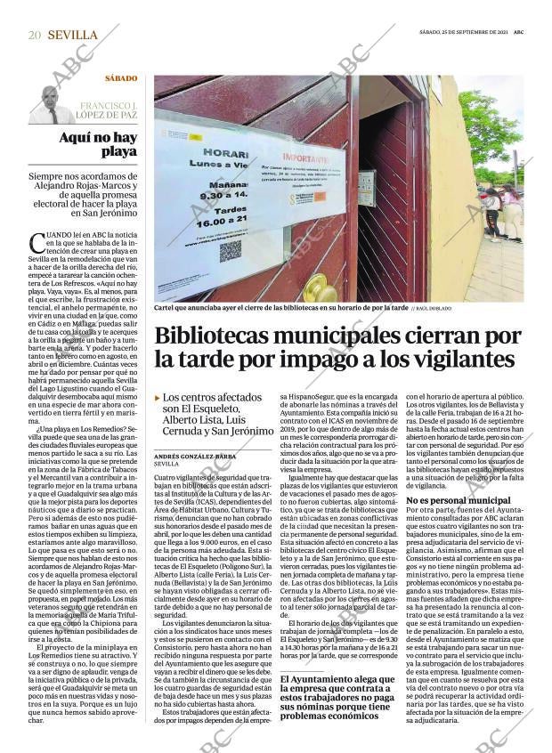 ABC SEVILLA 25-09-2021 página 20