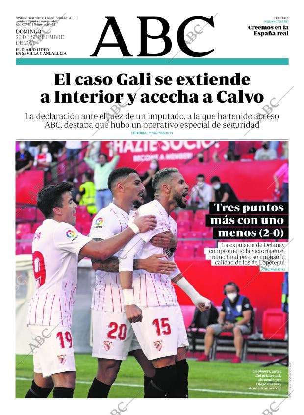 ABC SEVILLA 26-09-2021 página 1