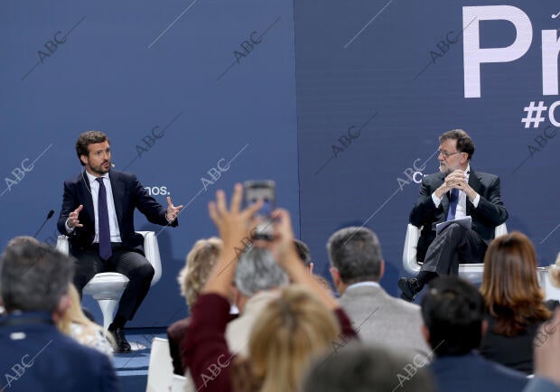 El presidente del Partido Popular, Pablo Casado, inaugura la Convención Nacional...