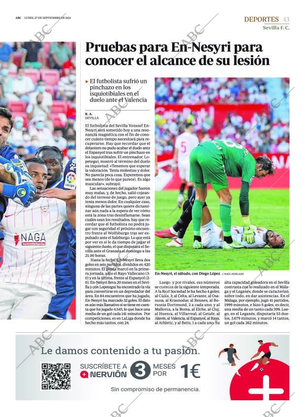 ABC SEVILLA 27-09-2021 página 43