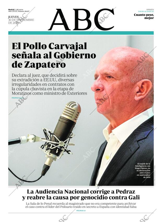 ABC MADRID 30-09-2021 página 1