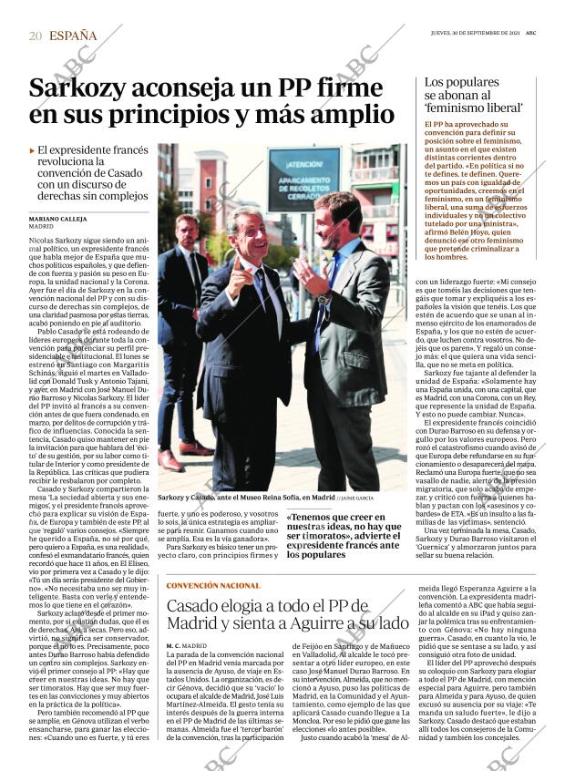 ABC MADRID 30-09-2021 página 20