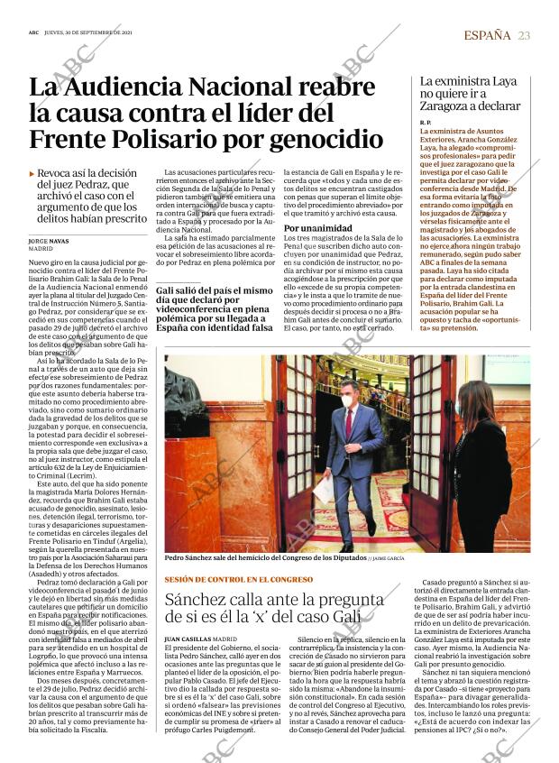 ABC MADRID 30-09-2021 página 23