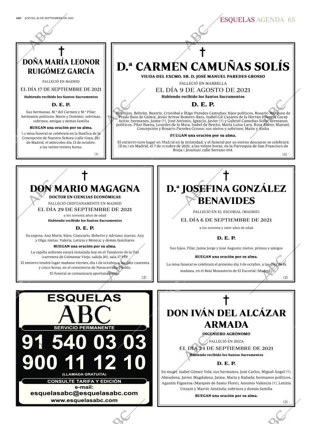 ABC MADRID 30-09-2021 página 65
