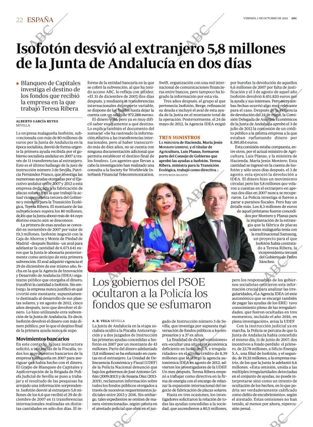 ABC MADRID 01-10-2021 página 22