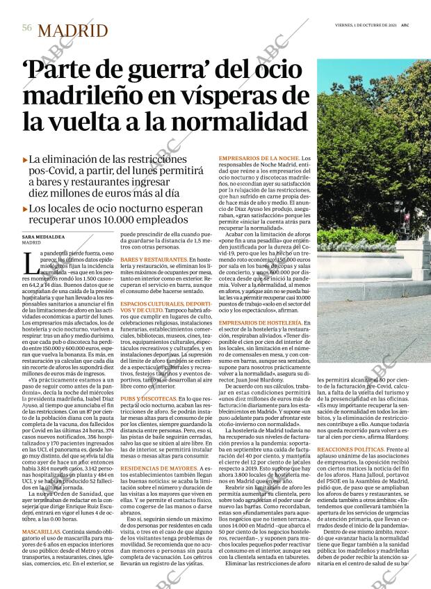 ABC MADRID 01-10-2021 página 56