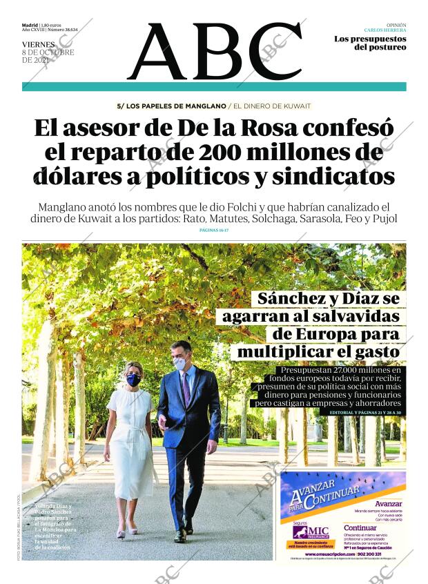 ABC MADRID 08-10-2021 página 1