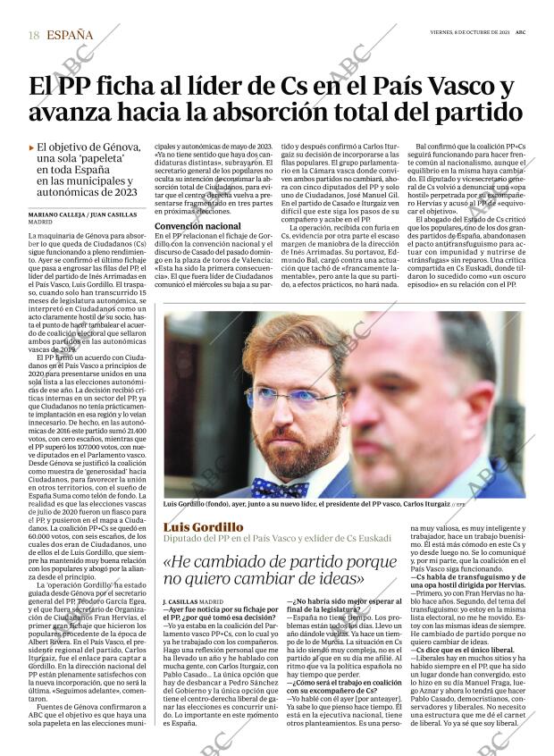 ABC MADRID 08-10-2021 página 18