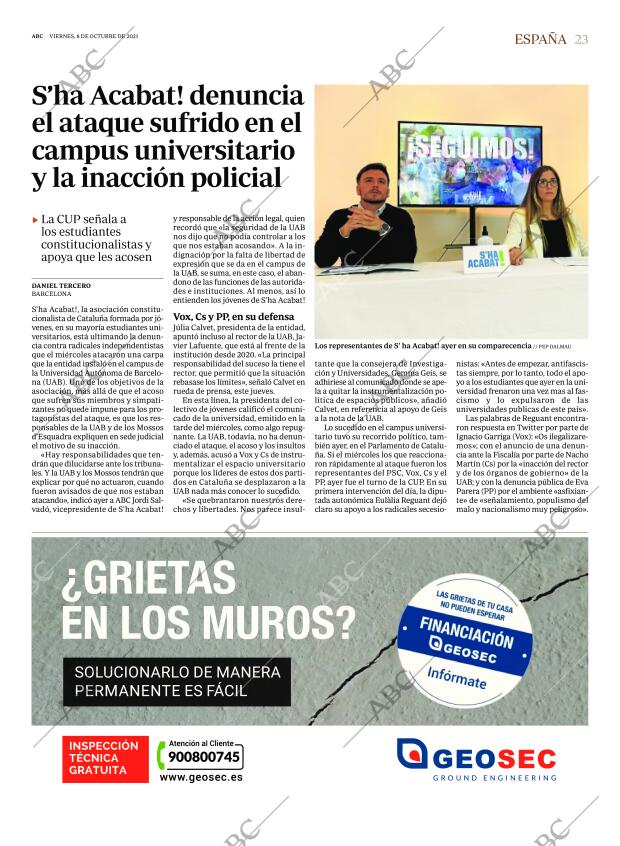 ABC MADRID 08-10-2021 página 23