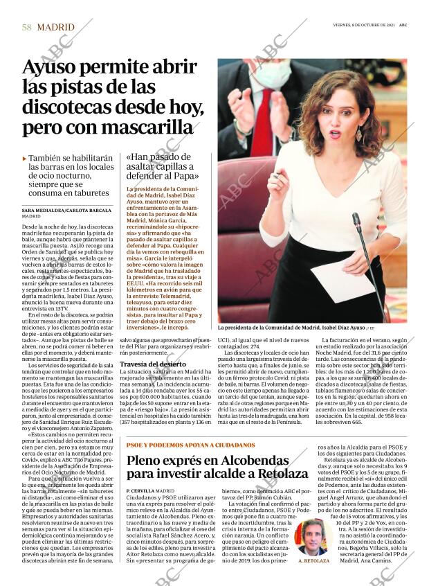 ABC MADRID 08-10-2021 página 58