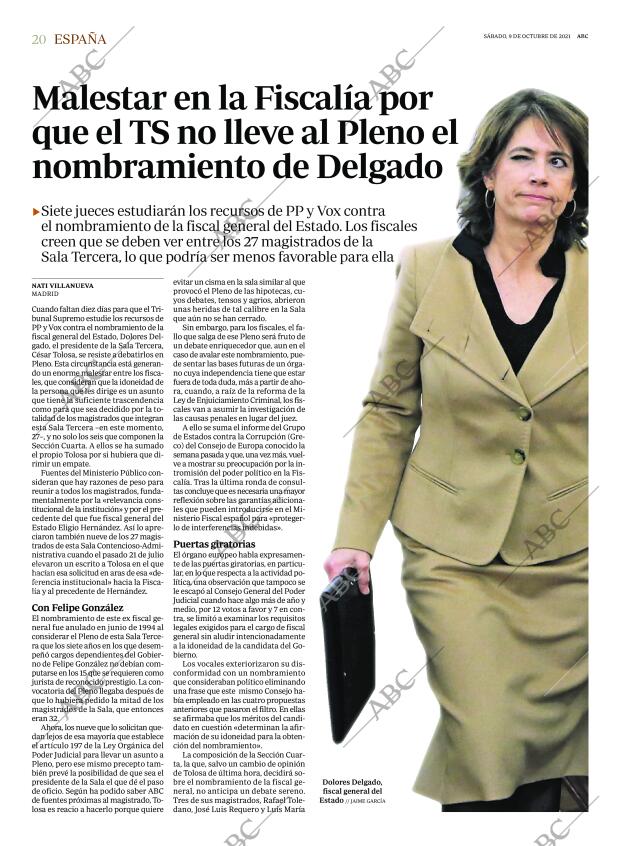 ABC MADRID 09-10-2021 página 20