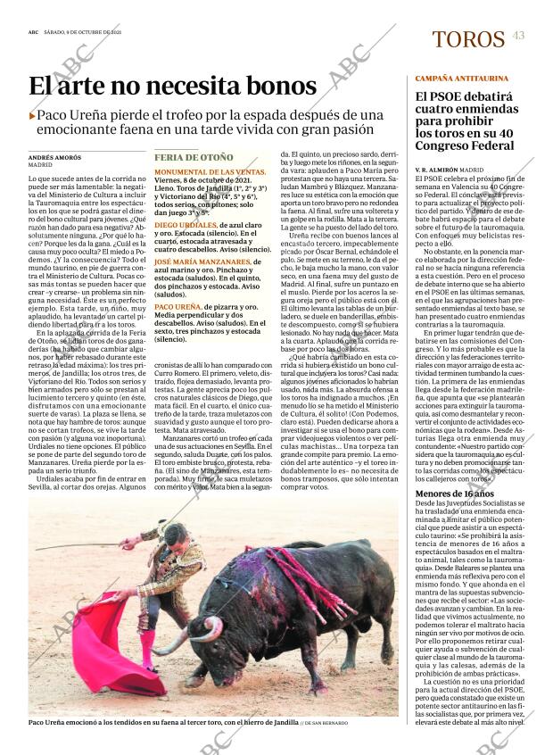 ABC MADRID 09-10-2021 página 43