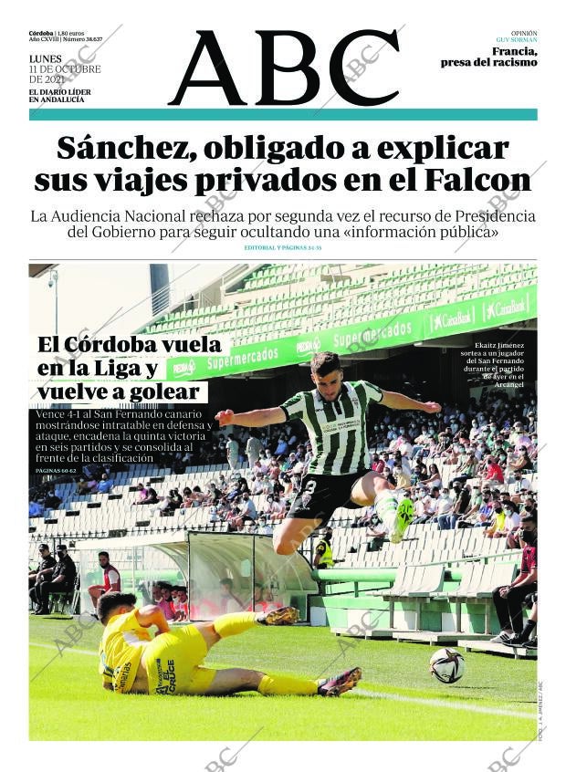 ABC CORDOBA 11-10-2021 página 1