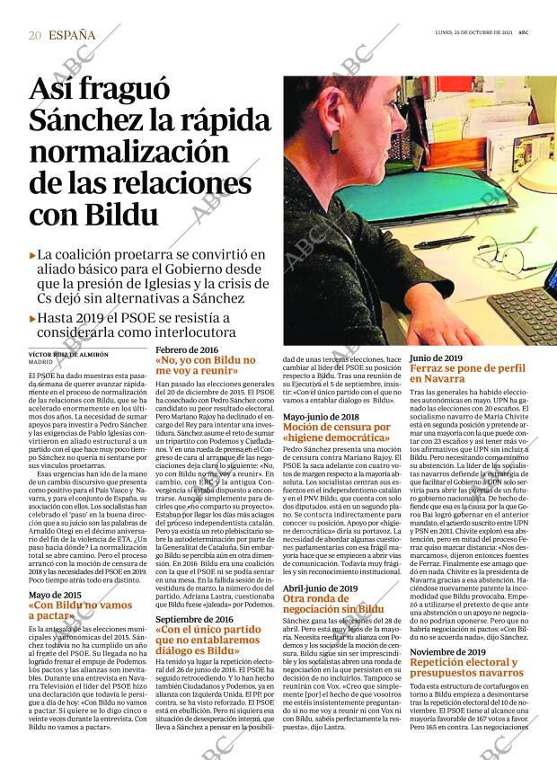 ABC MADRID 25-10-2021 página 20