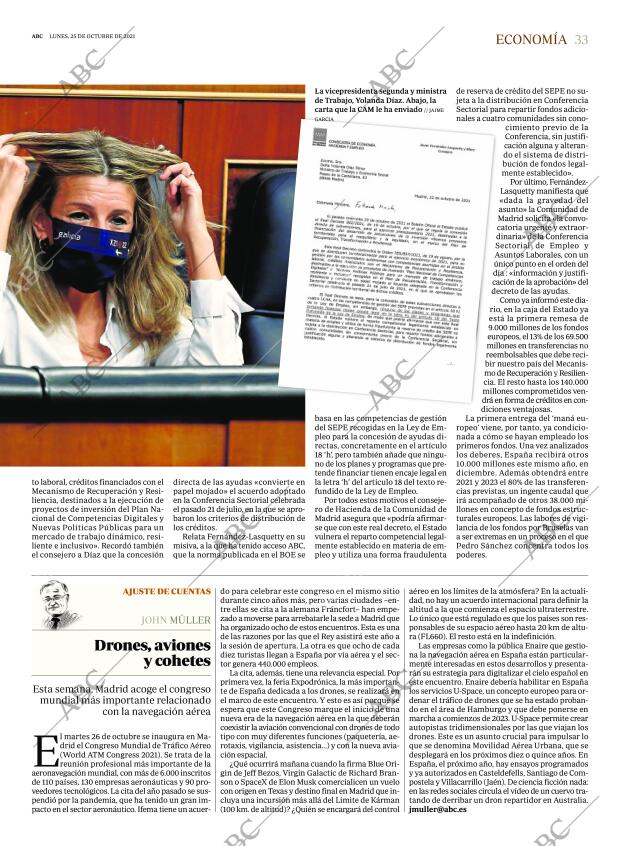 ABC MADRID 25-10-2021 página 33