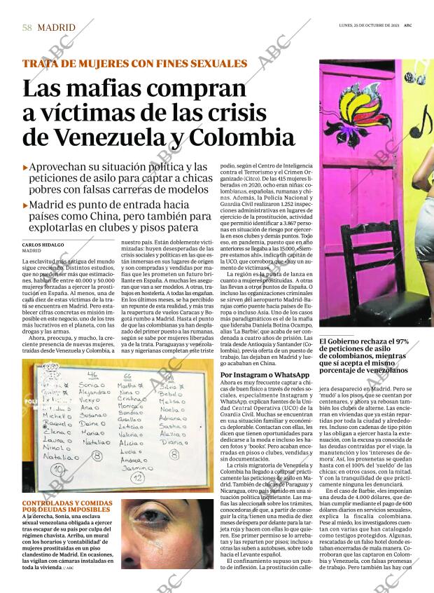 ABC MADRID 25-10-2021 página 58