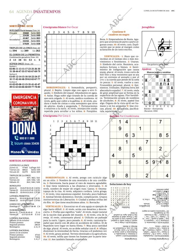 ABC MADRID 25-10-2021 página 64