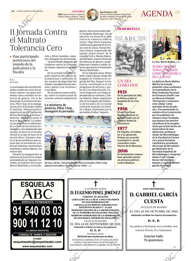 ABC MADRID 25-10-2021 página 65