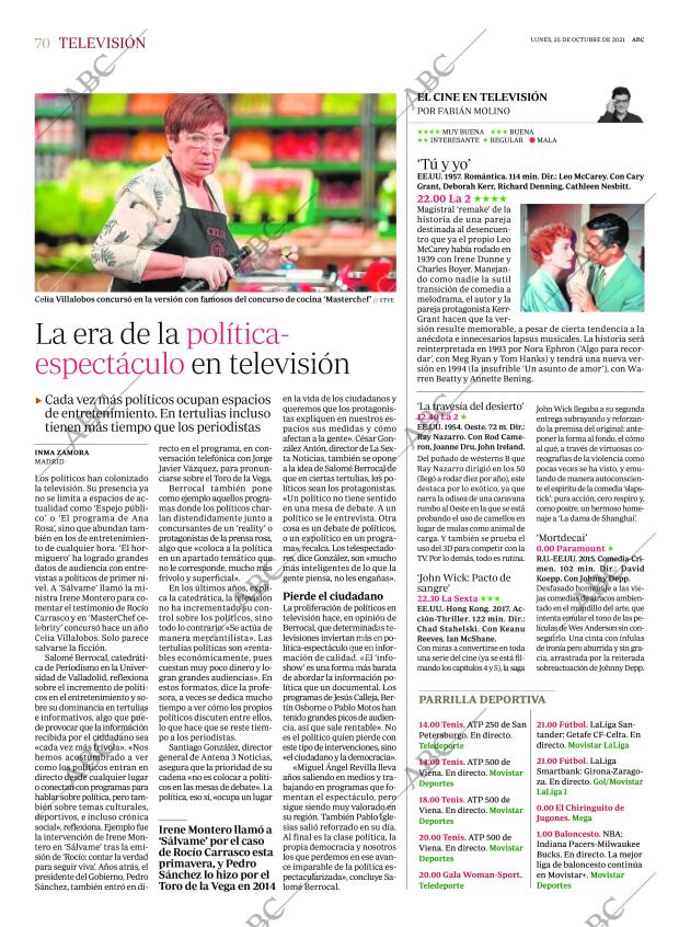 ABC MADRID 25-10-2021 página 70