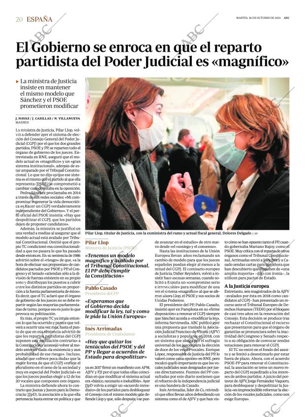 ABC MADRID 26-10-2021 página 20