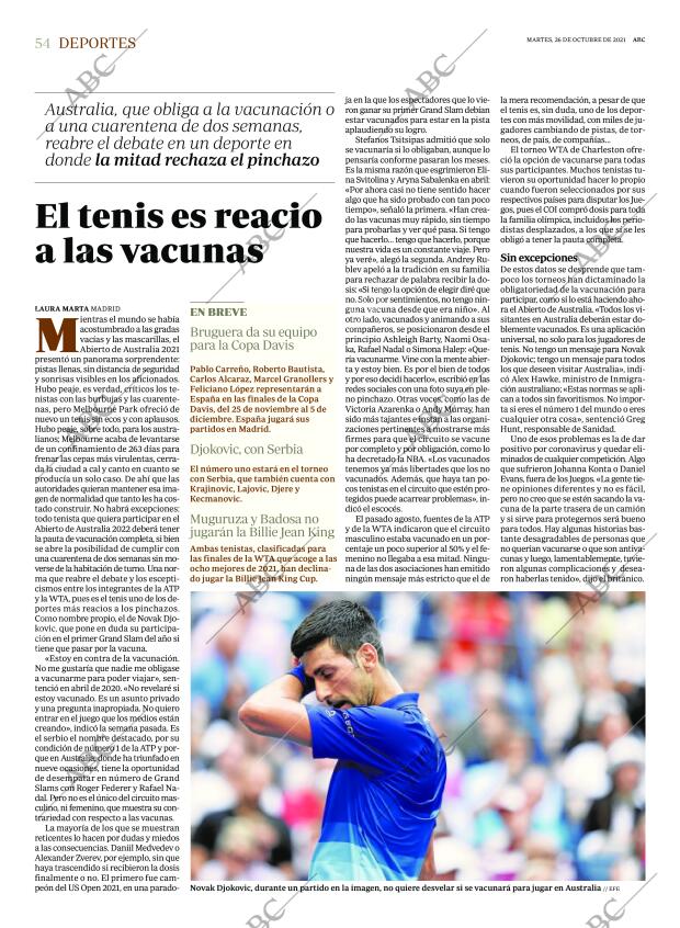 ABC MADRID 26-10-2021 página 54