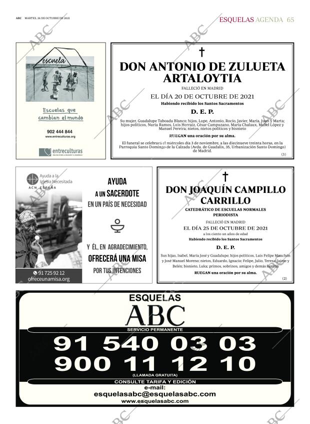 ABC MADRID 26-10-2021 página 65