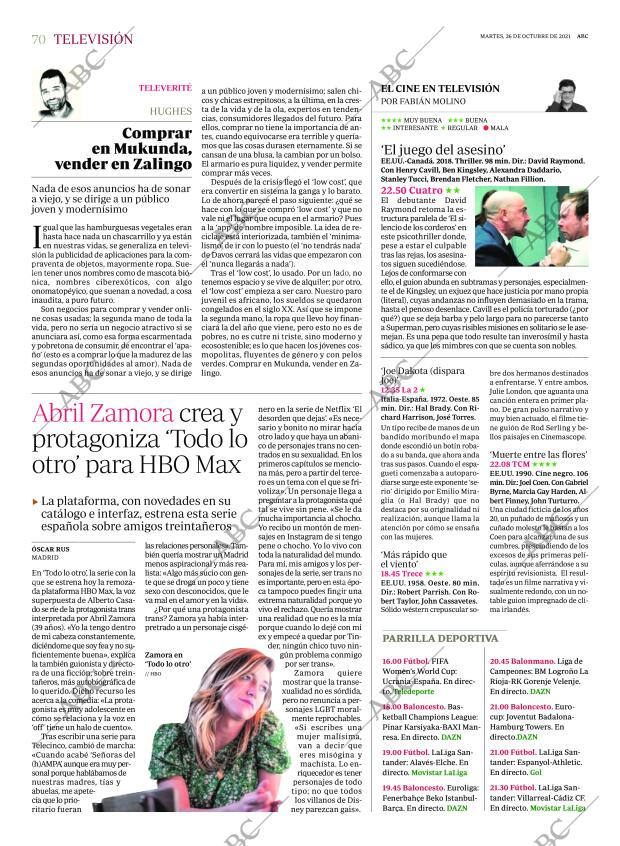 ABC MADRID 26-10-2021 página 70