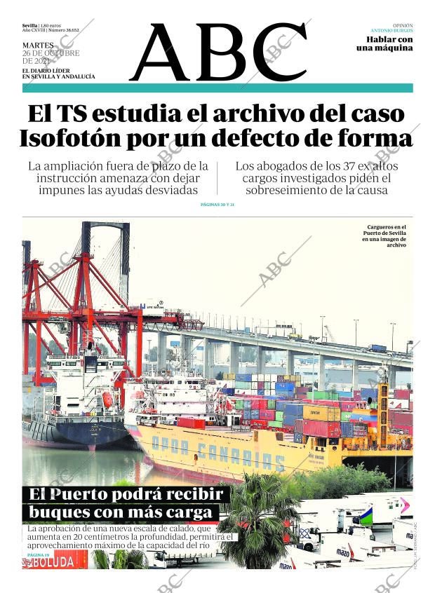 ABC SEVILLA 26-10-2021 página 1