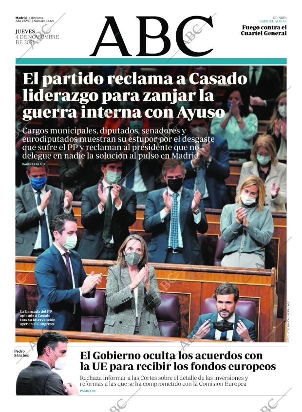 ABC MADRID 04-11-2021 página 1