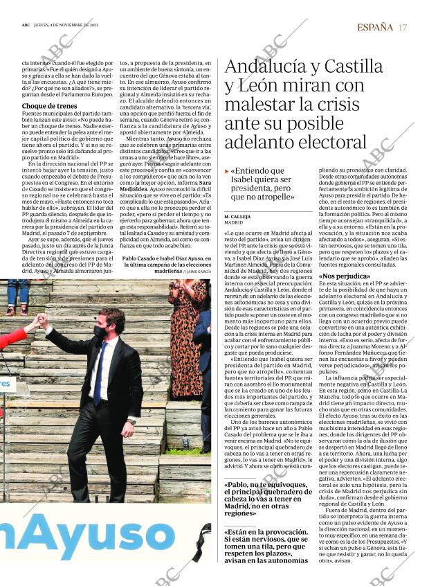 ABC MADRID 04-11-2021 página 17