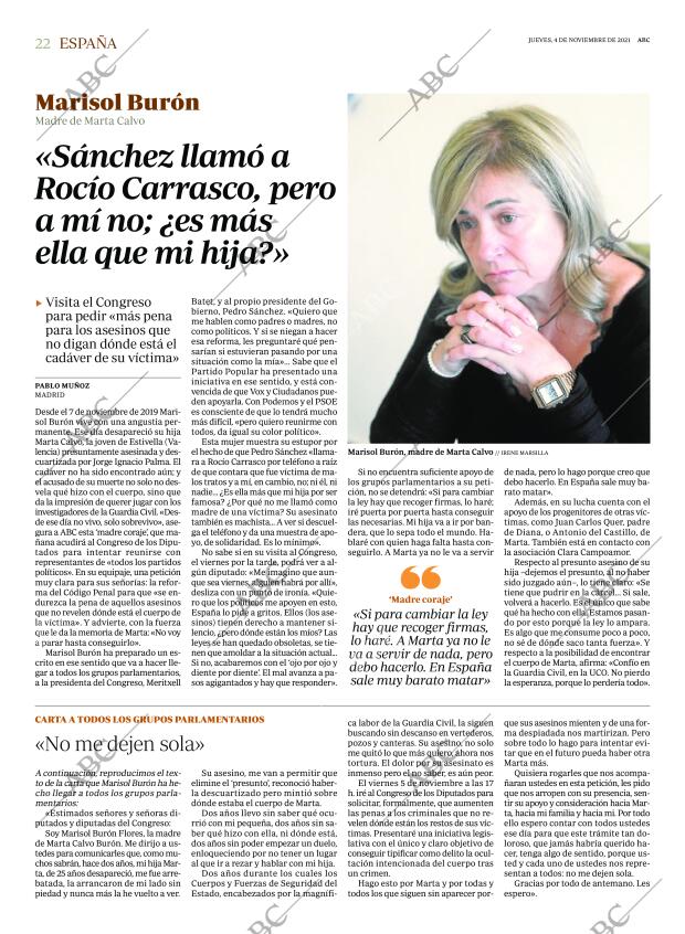 ABC MADRID 04-11-2021 página 22