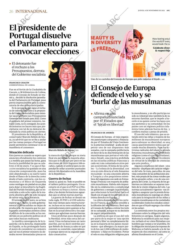 ABC MADRID 04-11-2021 página 26