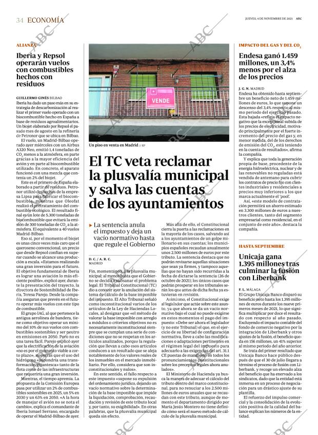 ABC MADRID 04-11-2021 página 34