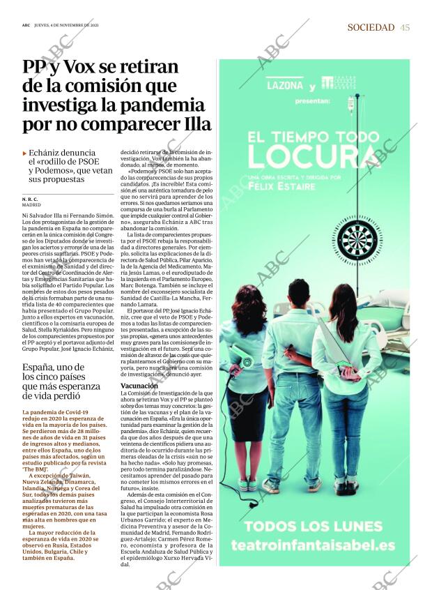 ABC MADRID 04-11-2021 página 45