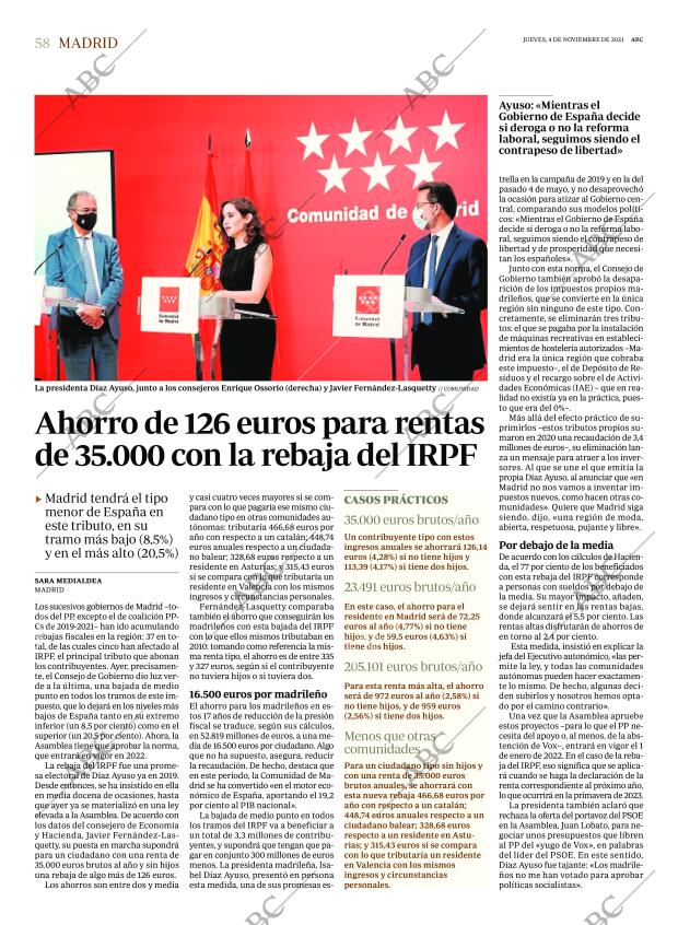 ABC MADRID 04-11-2021 página 58