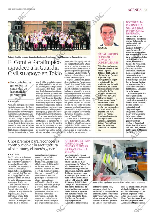 ABC MADRID 04-11-2021 página 63