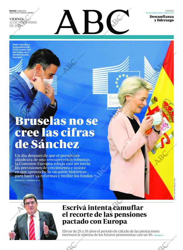 ABC MADRID 12-11-2021 página 1