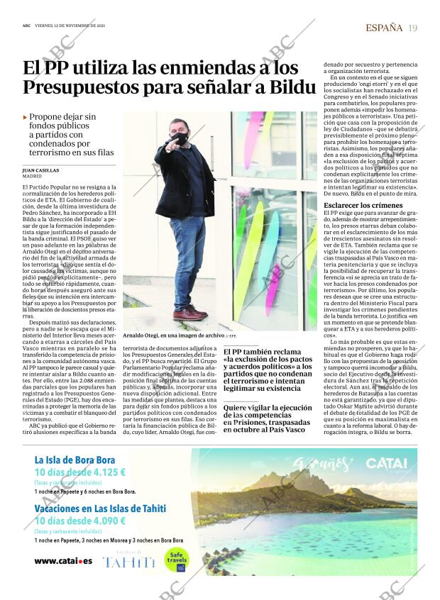 ABC MADRID 12-11-2021 página 19
