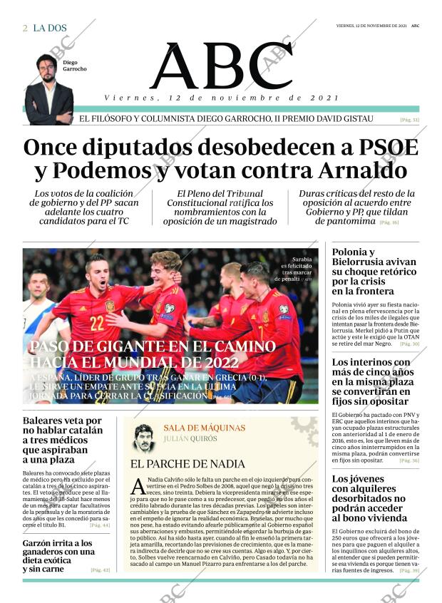 ABC MADRID 12-11-2021 página 2