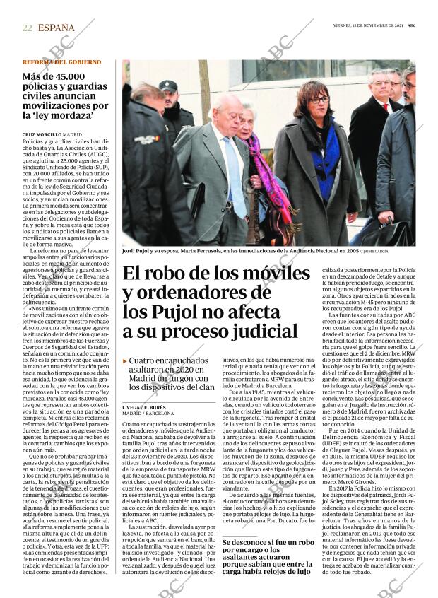 ABC MADRID 12-11-2021 página 22