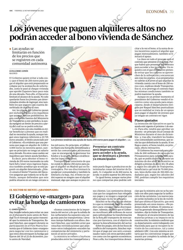 ABC MADRID 12-11-2021 página 39