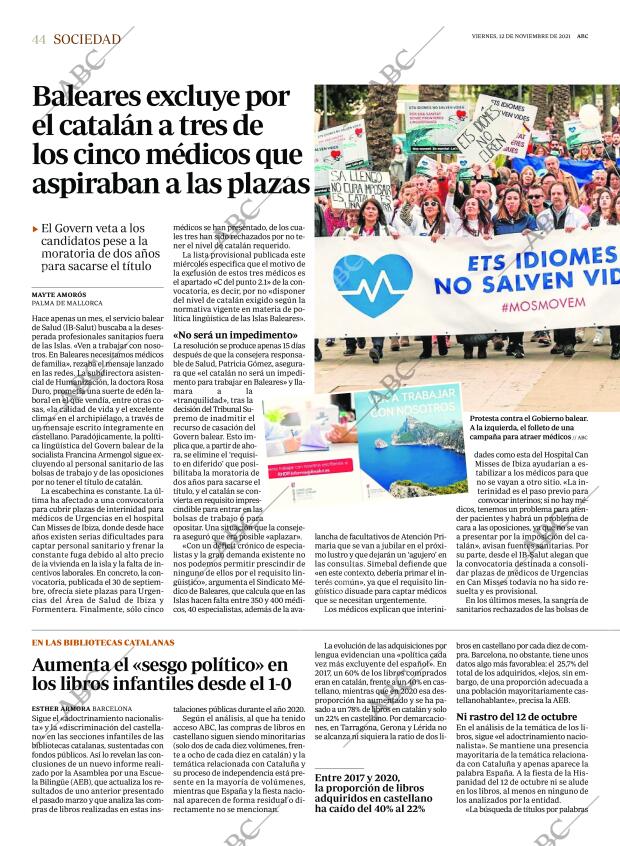 ABC MADRID 12-11-2021 página 44