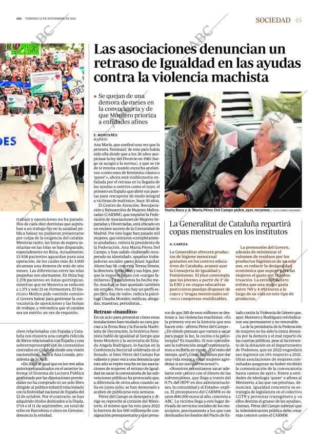 ABC MADRID 12-11-2021 página 45