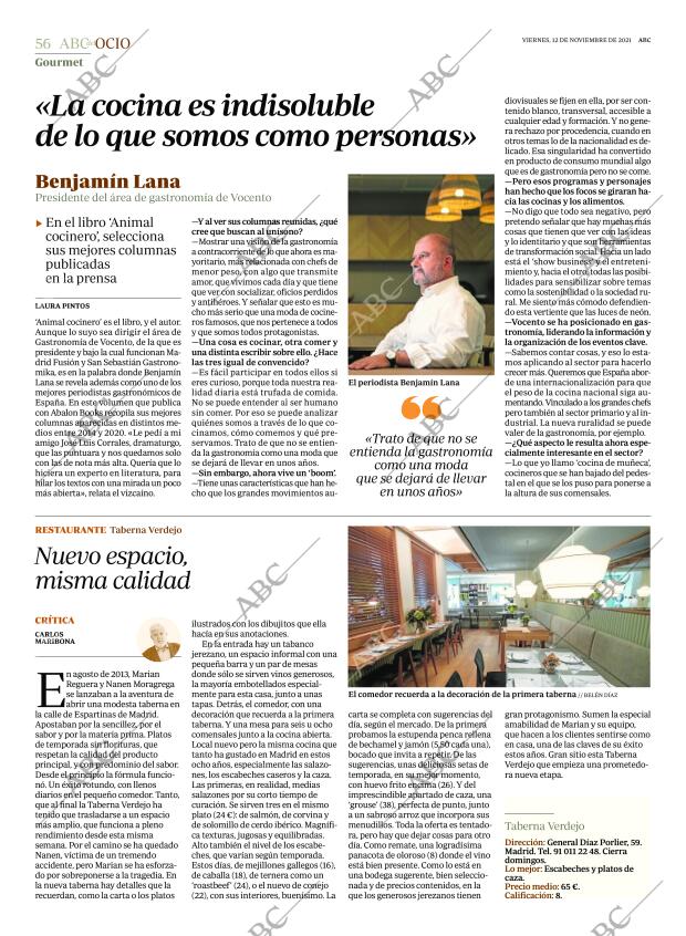 ABC MADRID 12-11-2021 página 56