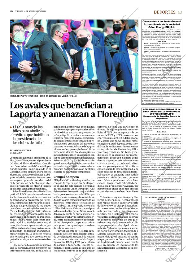 ABC MADRID 12-11-2021 página 63