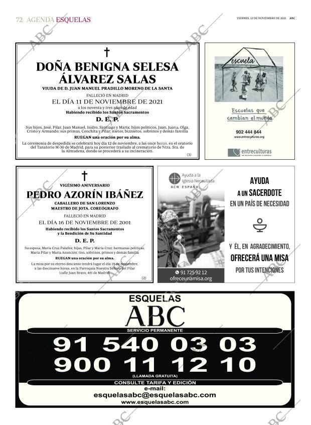 ABC MADRID 12-11-2021 página 72