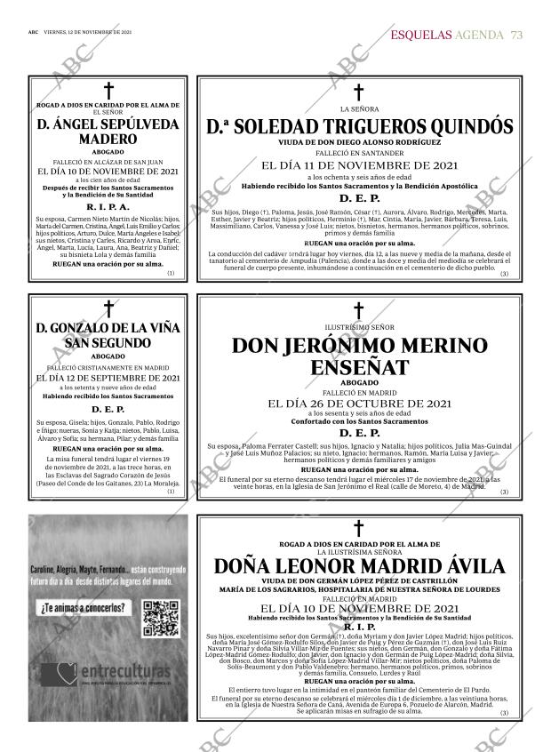 ABC MADRID 12-11-2021 página 73