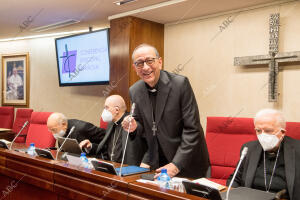 El presidente de la Conferencia Episcopal, Juan José Omella inaugura la Asamblea...