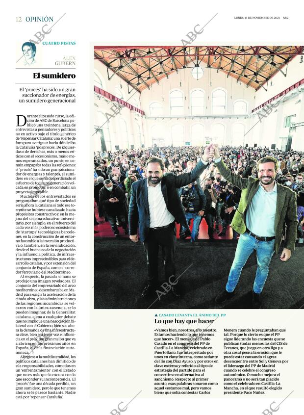 ABC MADRID 15-11-2021 página 12