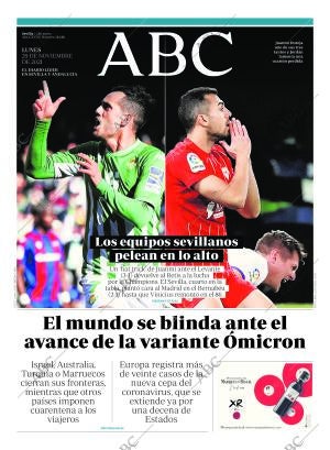 ABC SEVILLA 29-11-2021 página 1